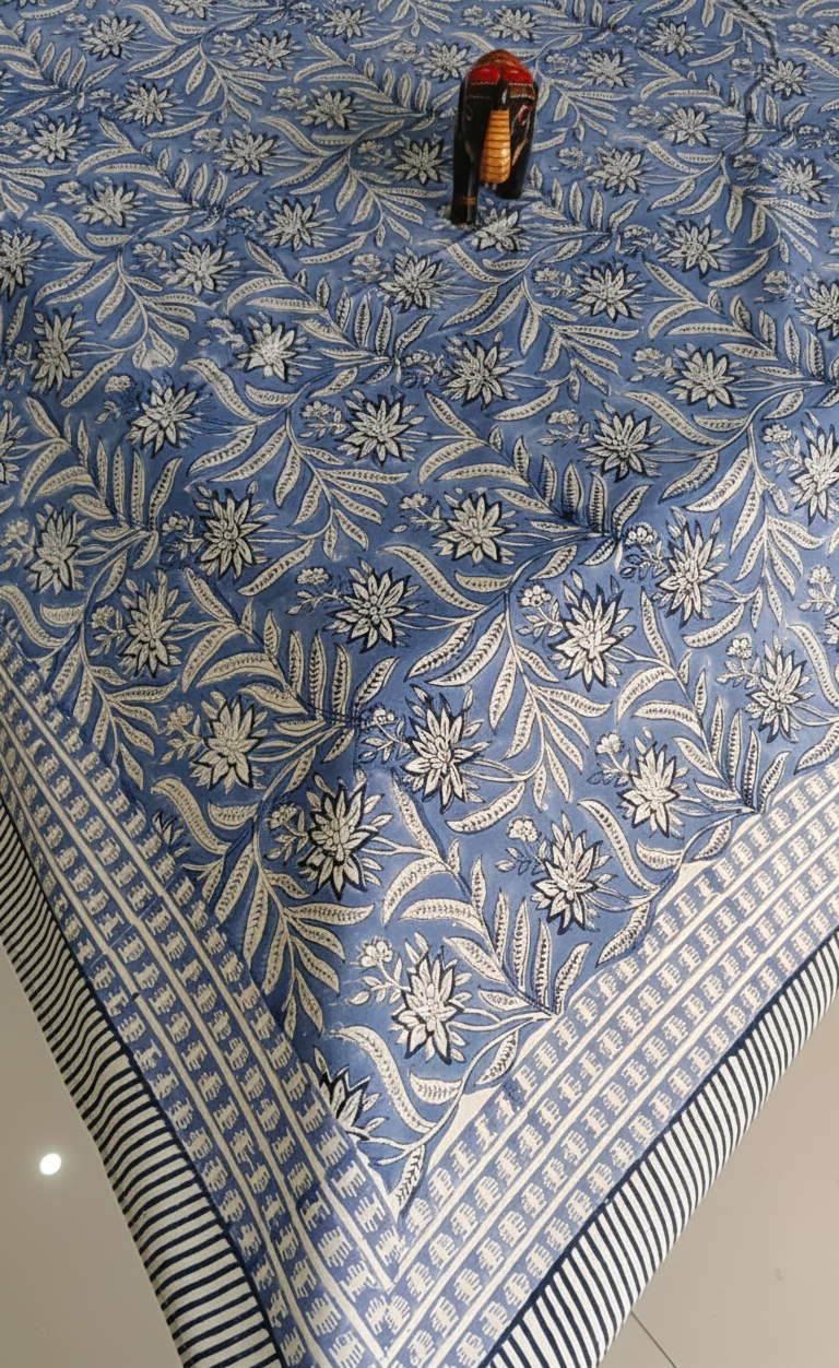 Handblock Printed Table Cover – Made in Jaipur