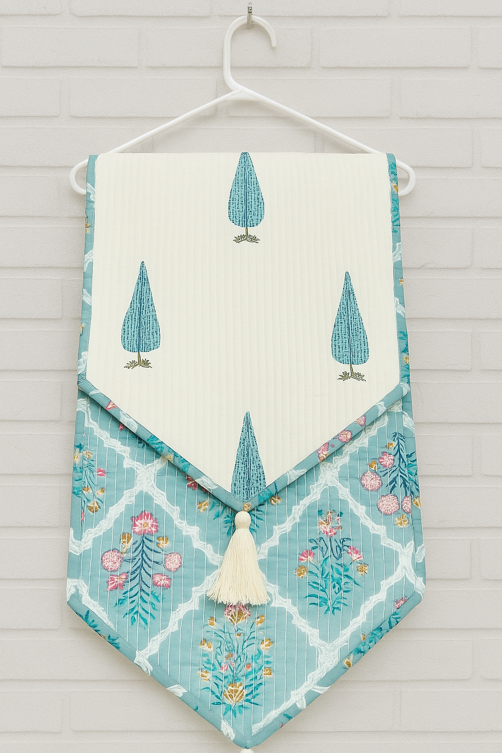 Hand Block Printed Quilted Table Runner – Tradition at the Table