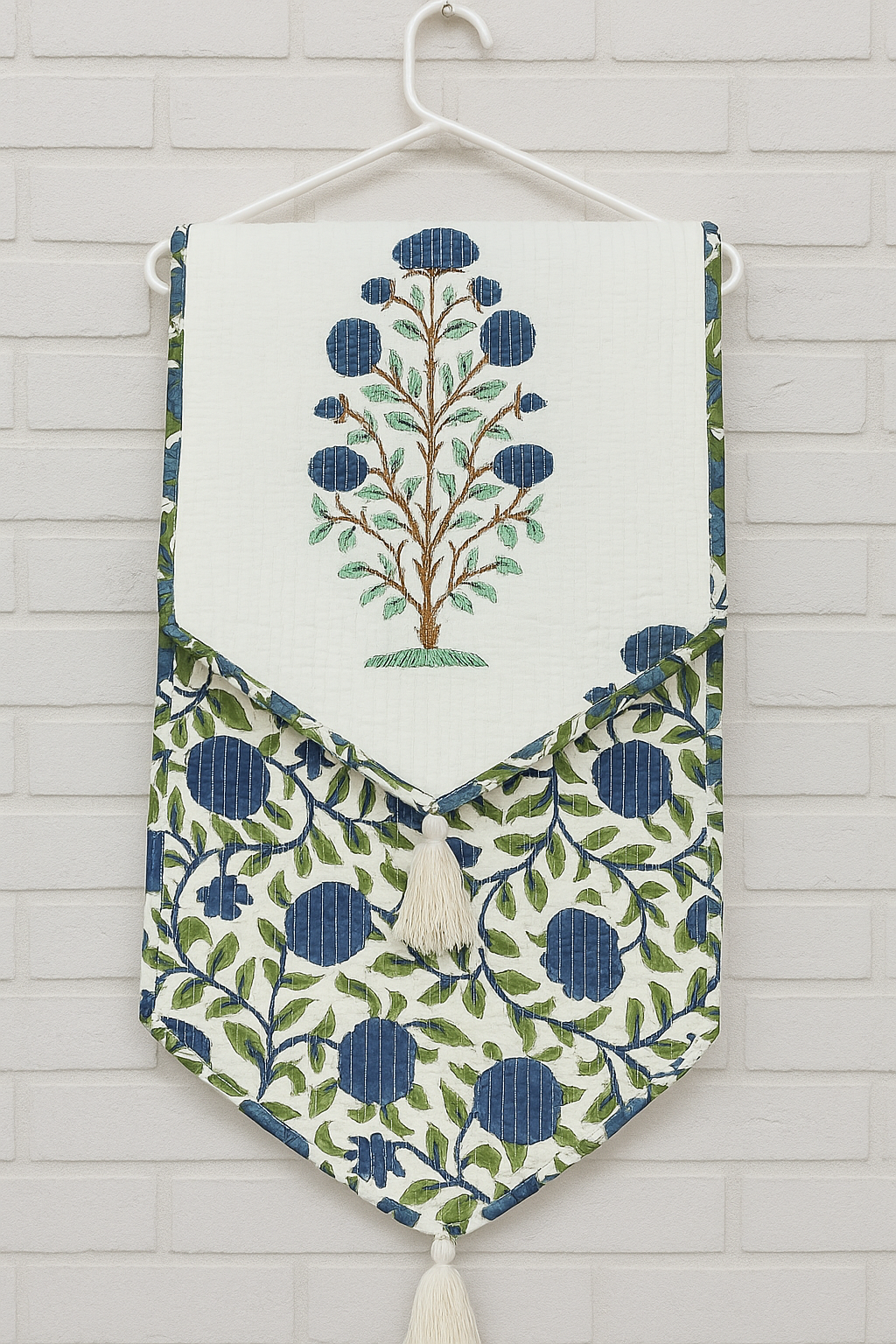 Hand Block Printed Quilted Table Runner – Tradition at the Table