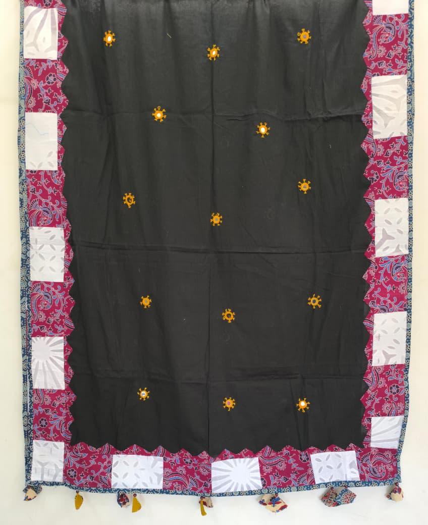 Ajrakh Appliqué Dupatta