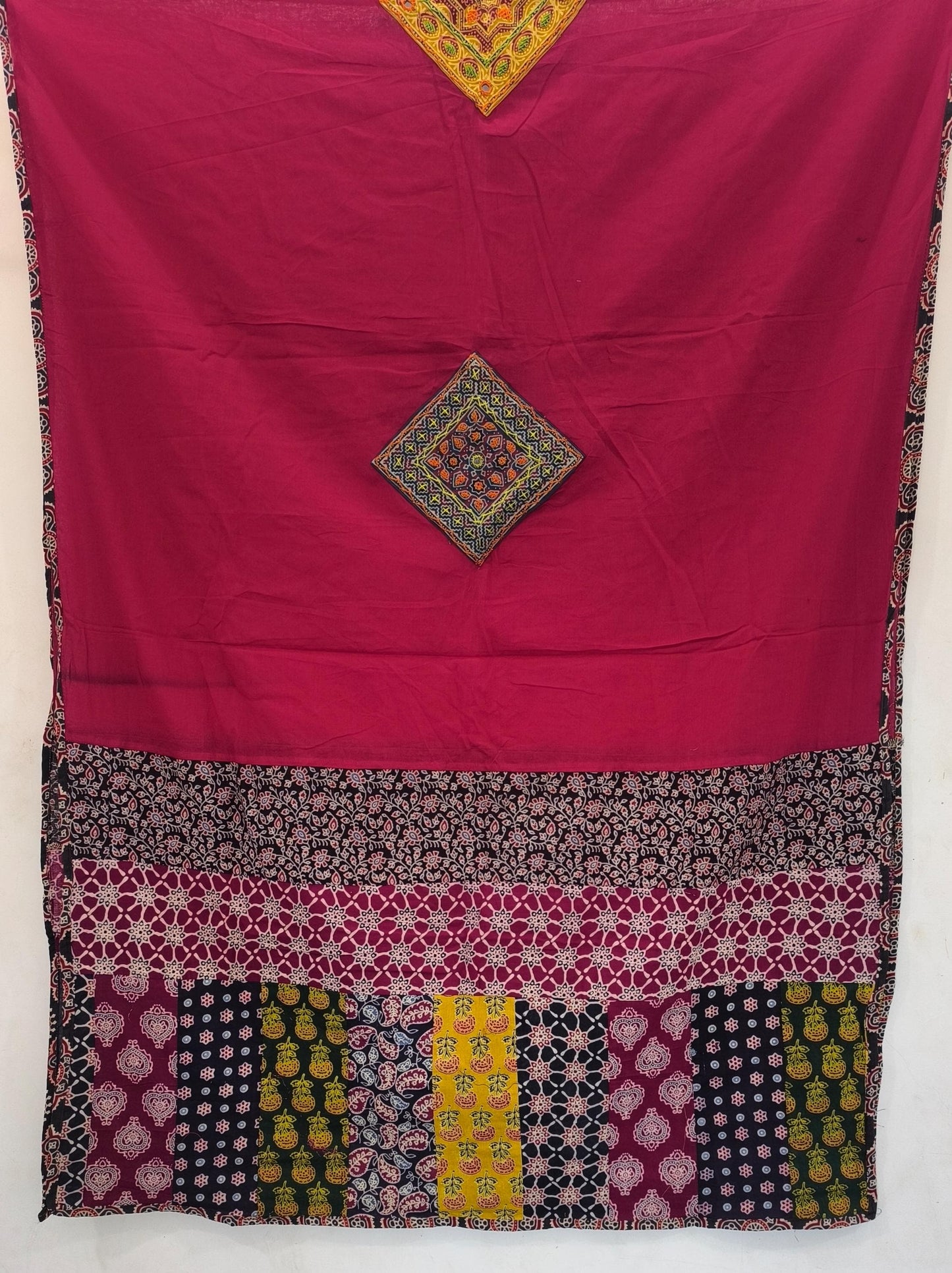 Ajrakh Appliqué Dupatta