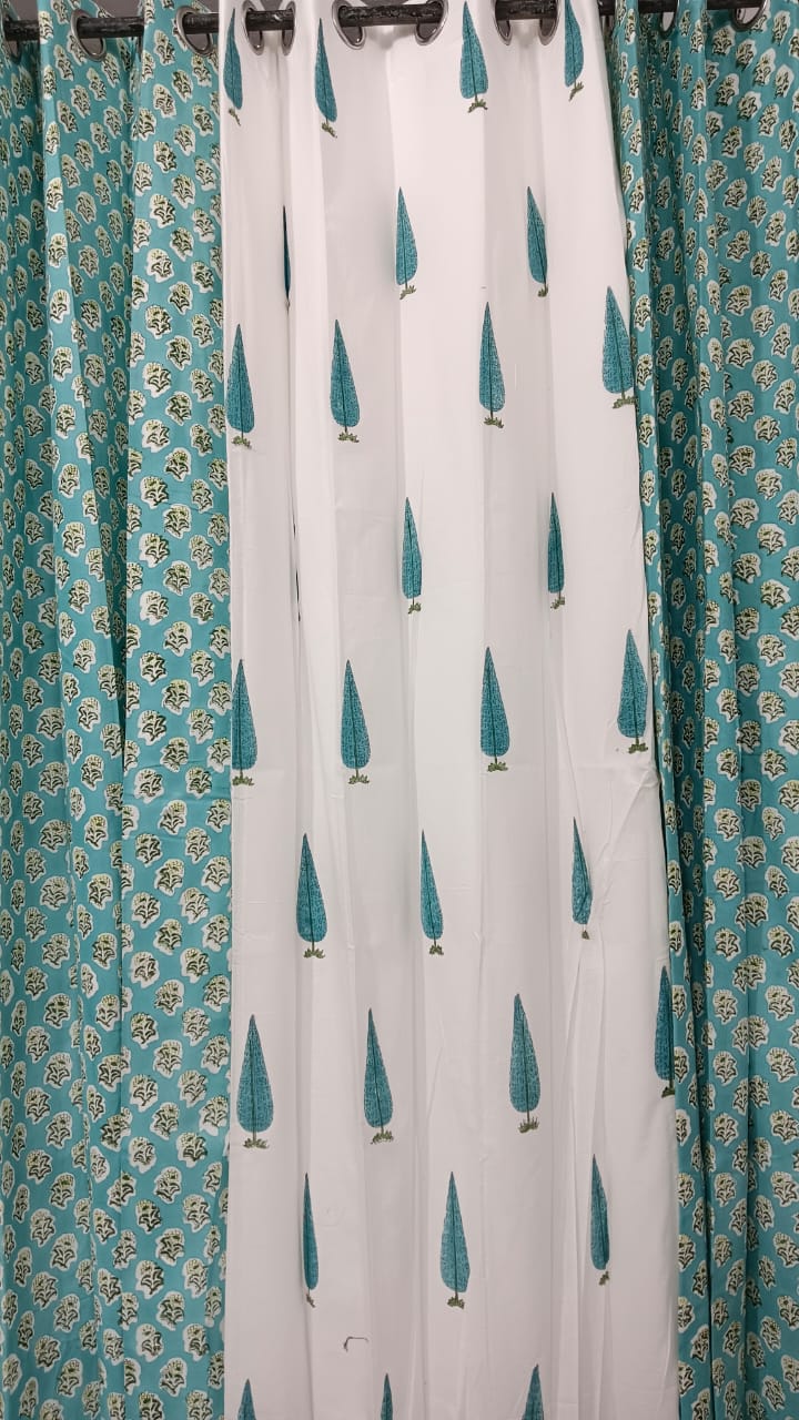 Handblock Printed Cotton Curtains – Crafted in Rajasthan