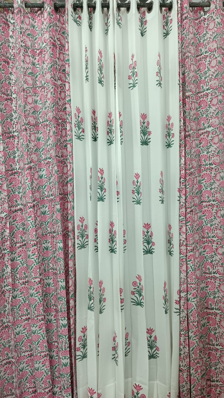Handblock Printed Cotton Curtains – Crafted in Rajasthan