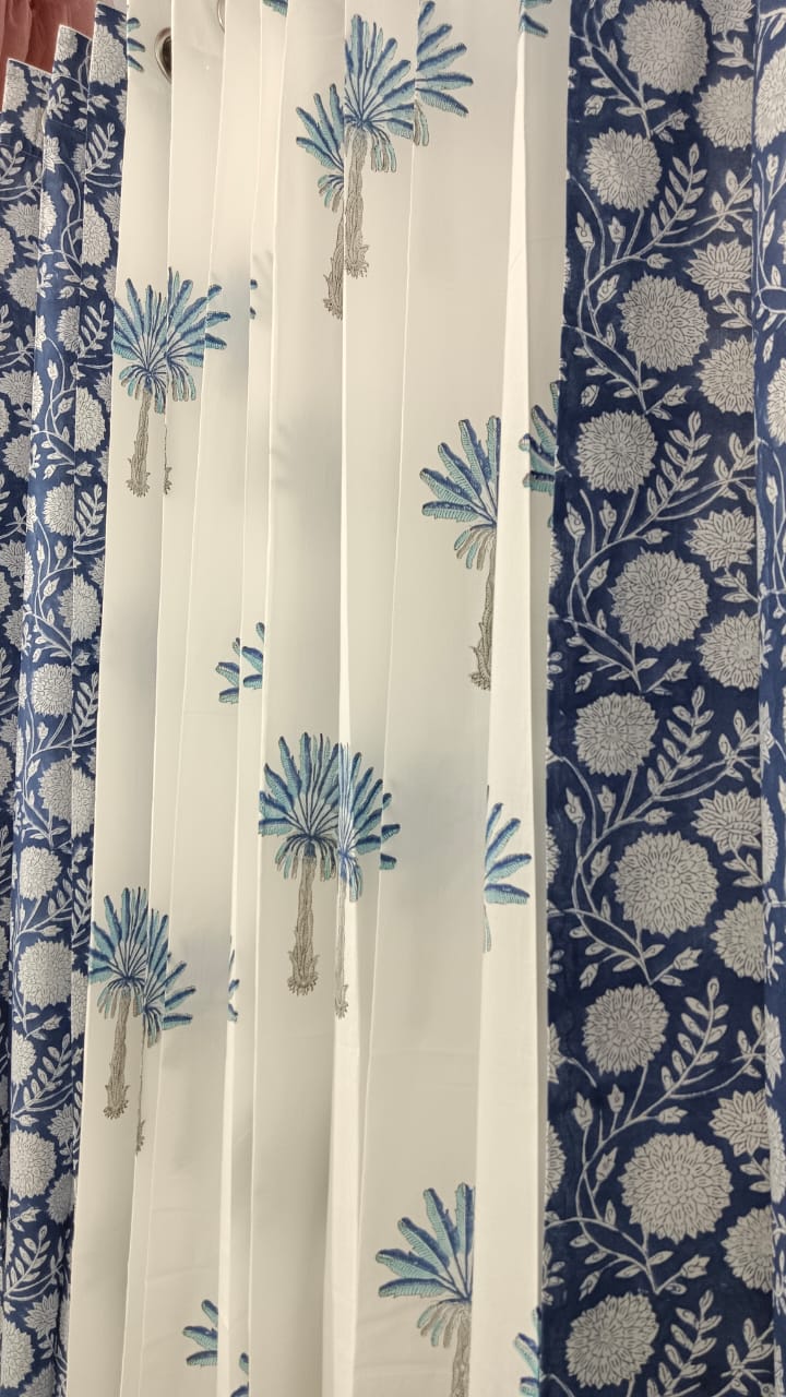 Handblock Printed Cotton Curtains – Crafted in Rajasthan