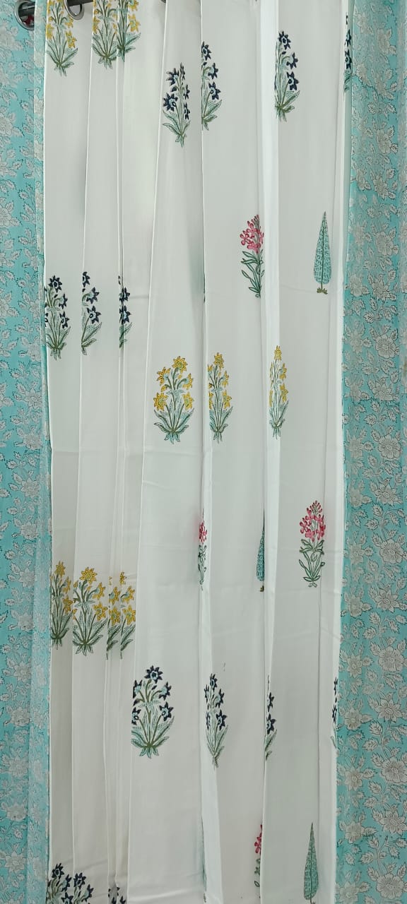 Handblock Printed Cotton Curtains – Crafted in Rajasthan