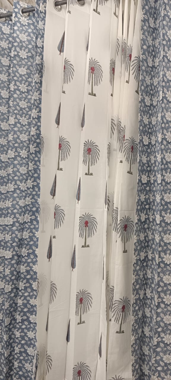 Handblock Printed Cotton Curtains – Crafted in Rajasthan