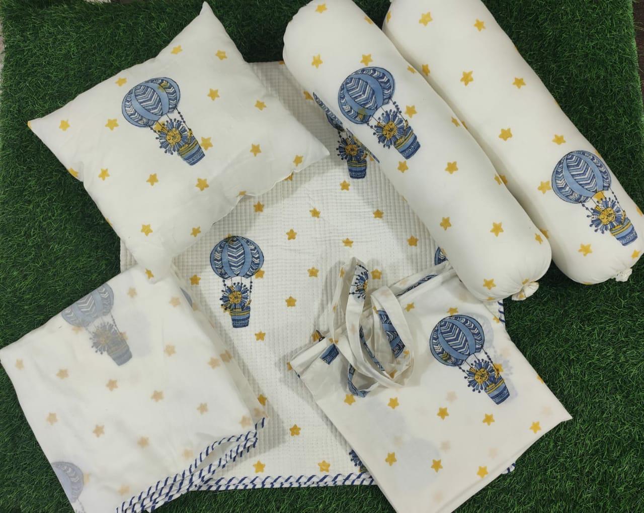 Handblock Printed Baby Bedding Set – Gentle, Handmade, Timeless