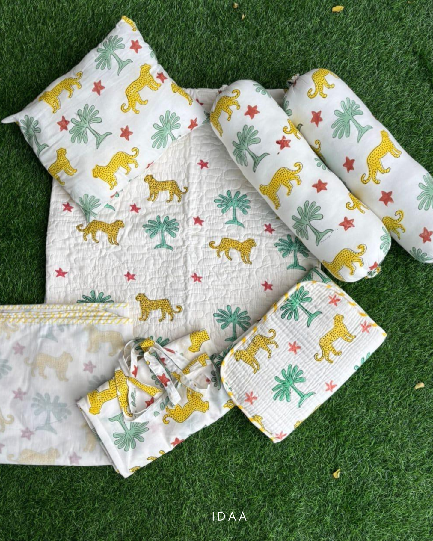 Handblock Printed Baby Bedding Set – Gentle, Handmade, Timeless