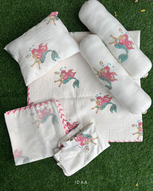 Handblock Printed Baby Bedding Set – Gentle, Handmade, Timeless