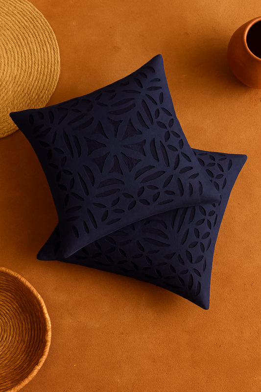 Barmeri Handcrafted Cushion Cover – Blue
