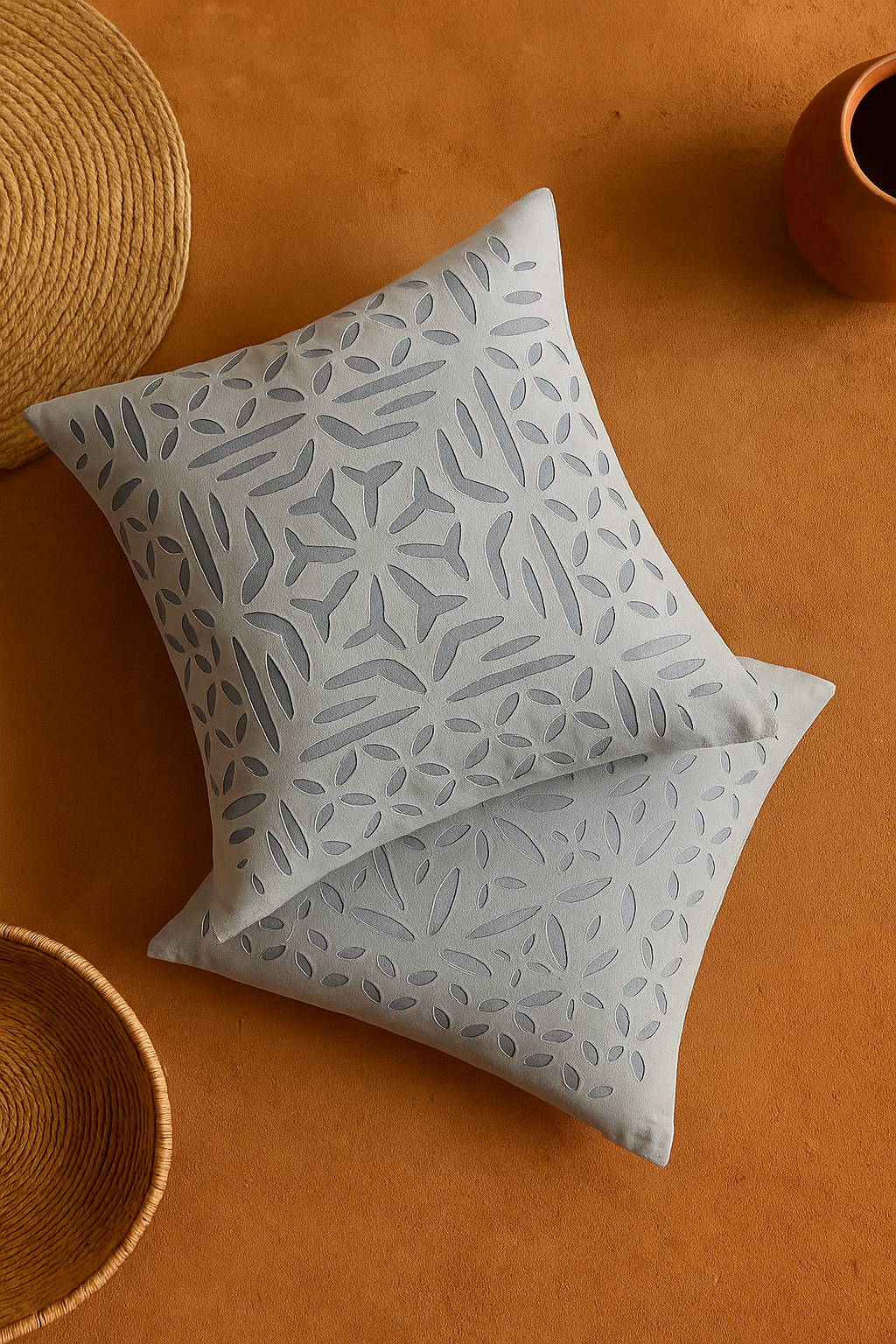 Barmeri Handcrafted Cushion Cover – Grey