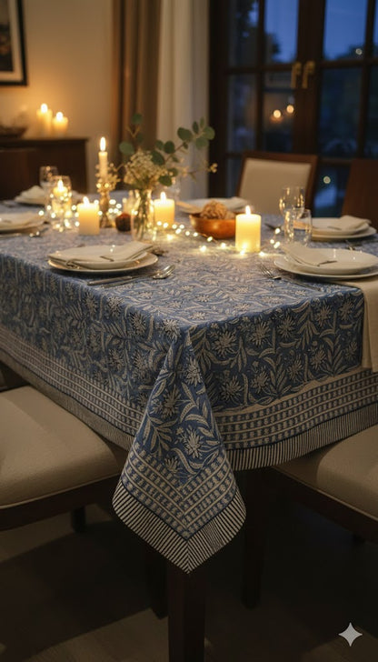 Handblock Printed Table Cover – Made in Jaipur
