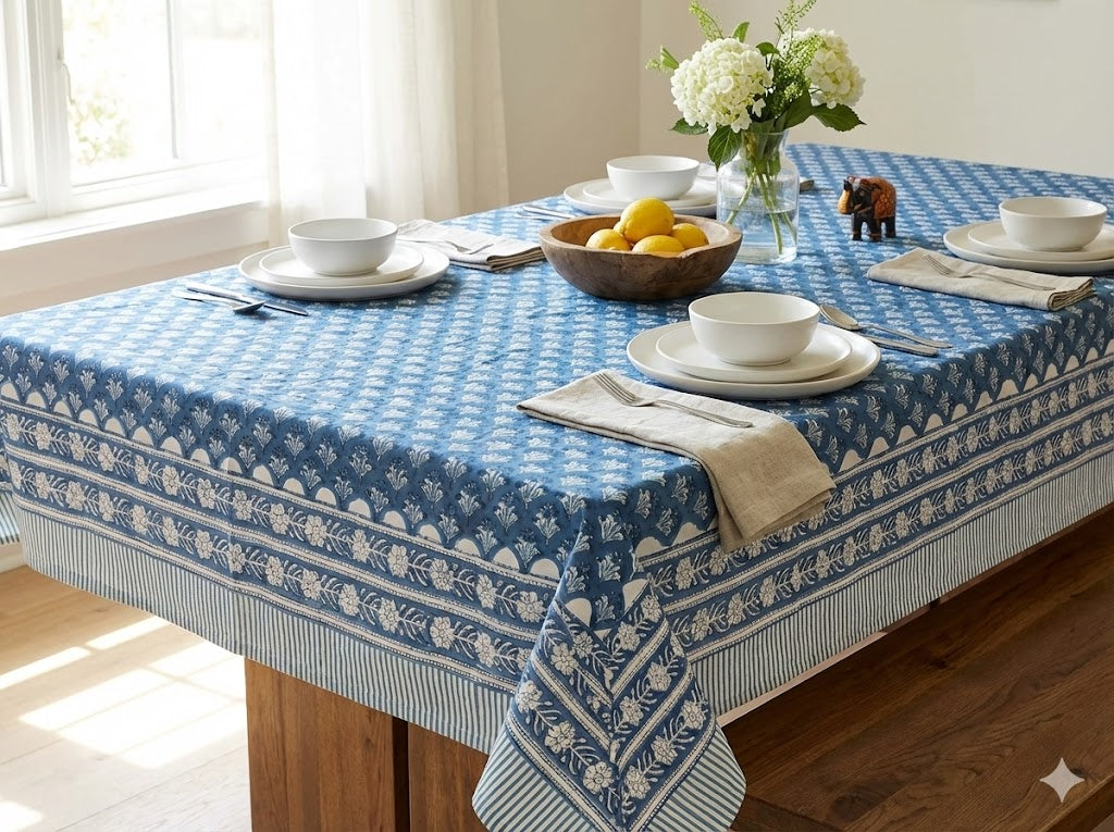 Handblock Printed Table Cover – Made in Jaipur
