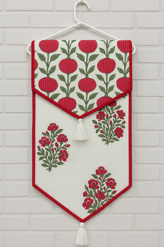 Hand Block Printed Quilted Table Runner – Tradition at the Table