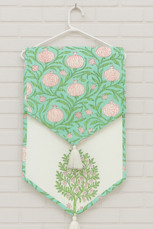 Hand Block Printed Quilted Table Runner – Tradition at the Table