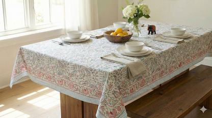 Handblock Printed Table Cover – Made in Jaipur