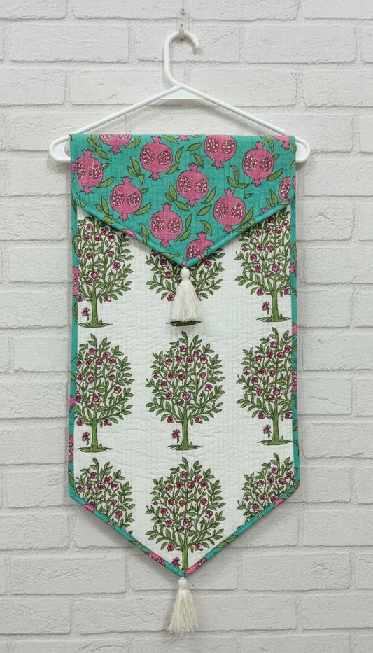 Hand Block Printed Quilted Table Runner – Tradition at the Table