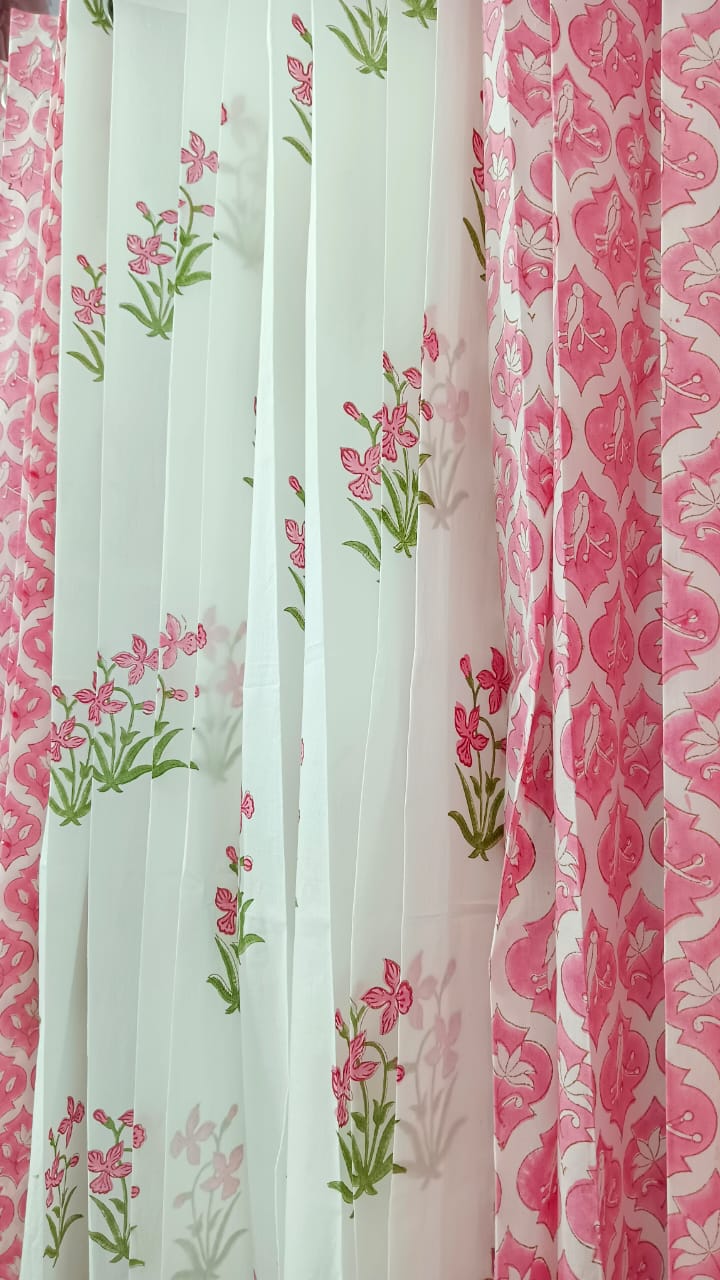 Handblock Printed Cotton Curtains – Crafted in Rajasthan