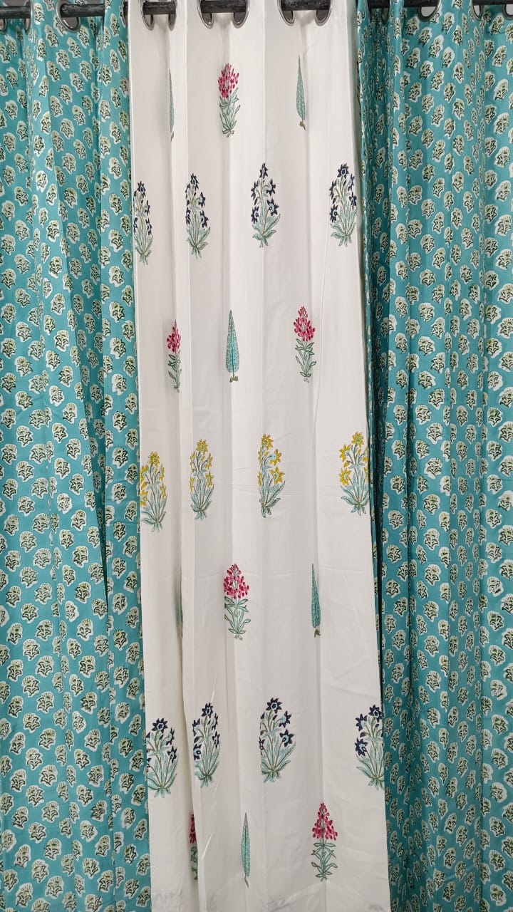 Handblock Printed Cotton Curtains – Crafted in Rajasthan