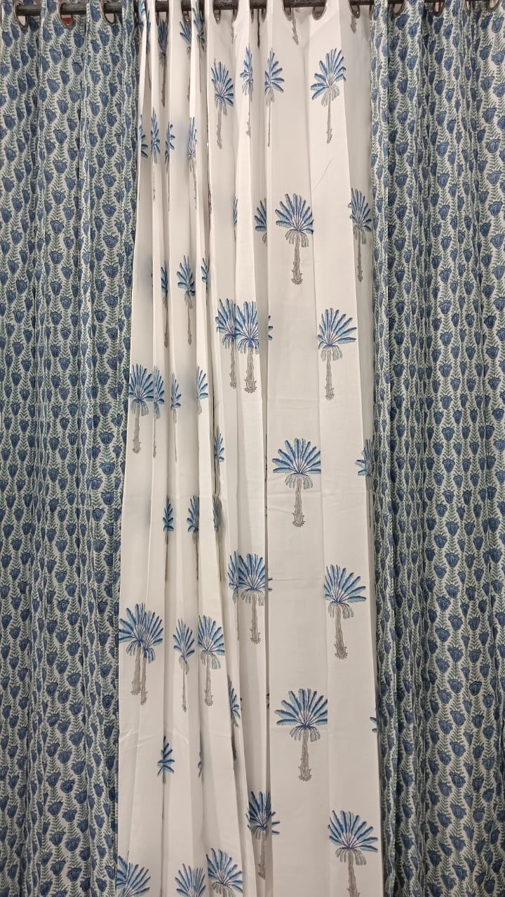 Handblock Printed Cotton Curtains – Crafted in Rajasthan
