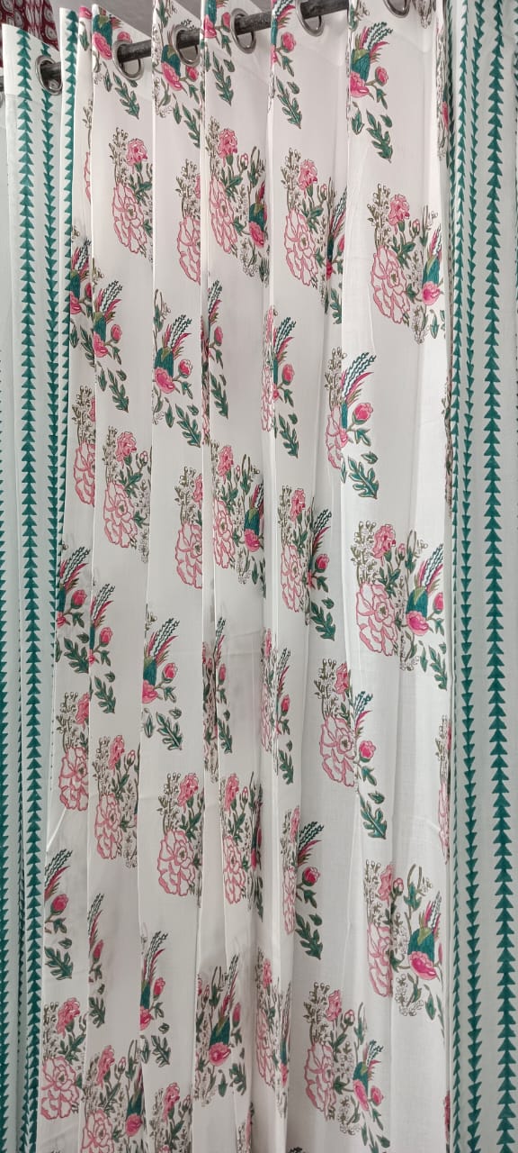 Handblock Printed Cotton Curtains – Crafted in Rajasthan