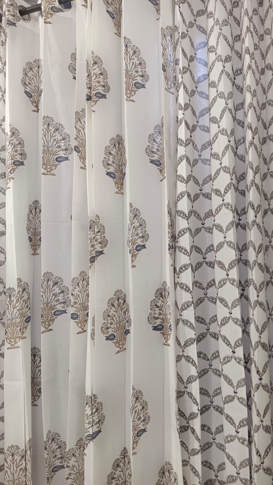 Handblock Printed Cotton Curtains – Crafted in Rajasthan