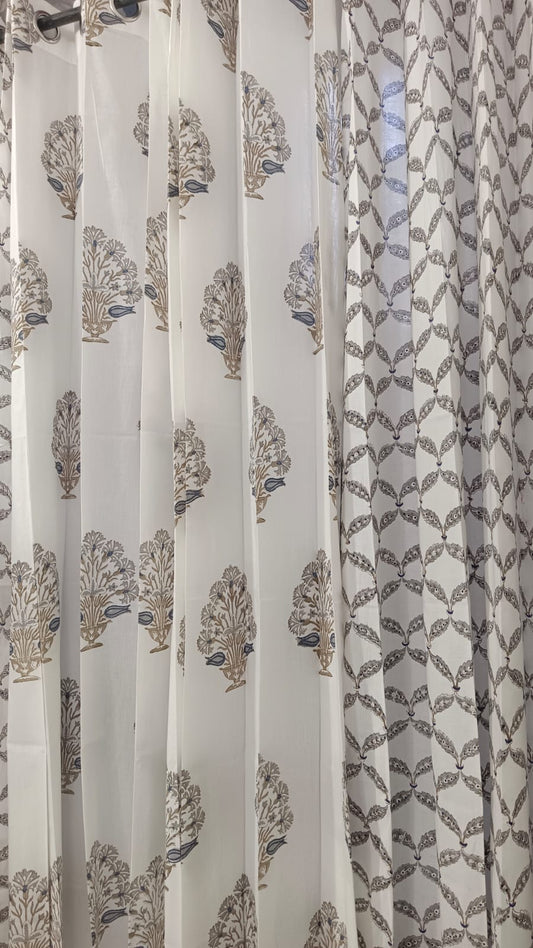 Handblock Printed Cotton Curtains – Crafted in Rajasthan