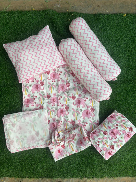 Handblock Printed Baby Bedding Set – Gentle, Handmade, Timeless