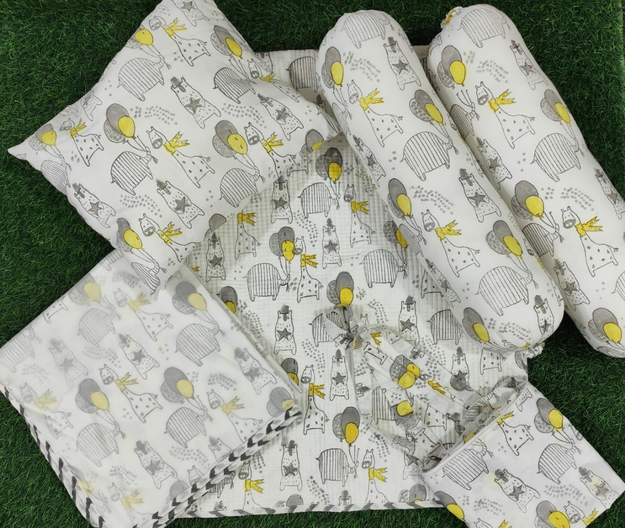 Handblock Printed Baby Bedding Set – Gentle, Handmade, Timeless