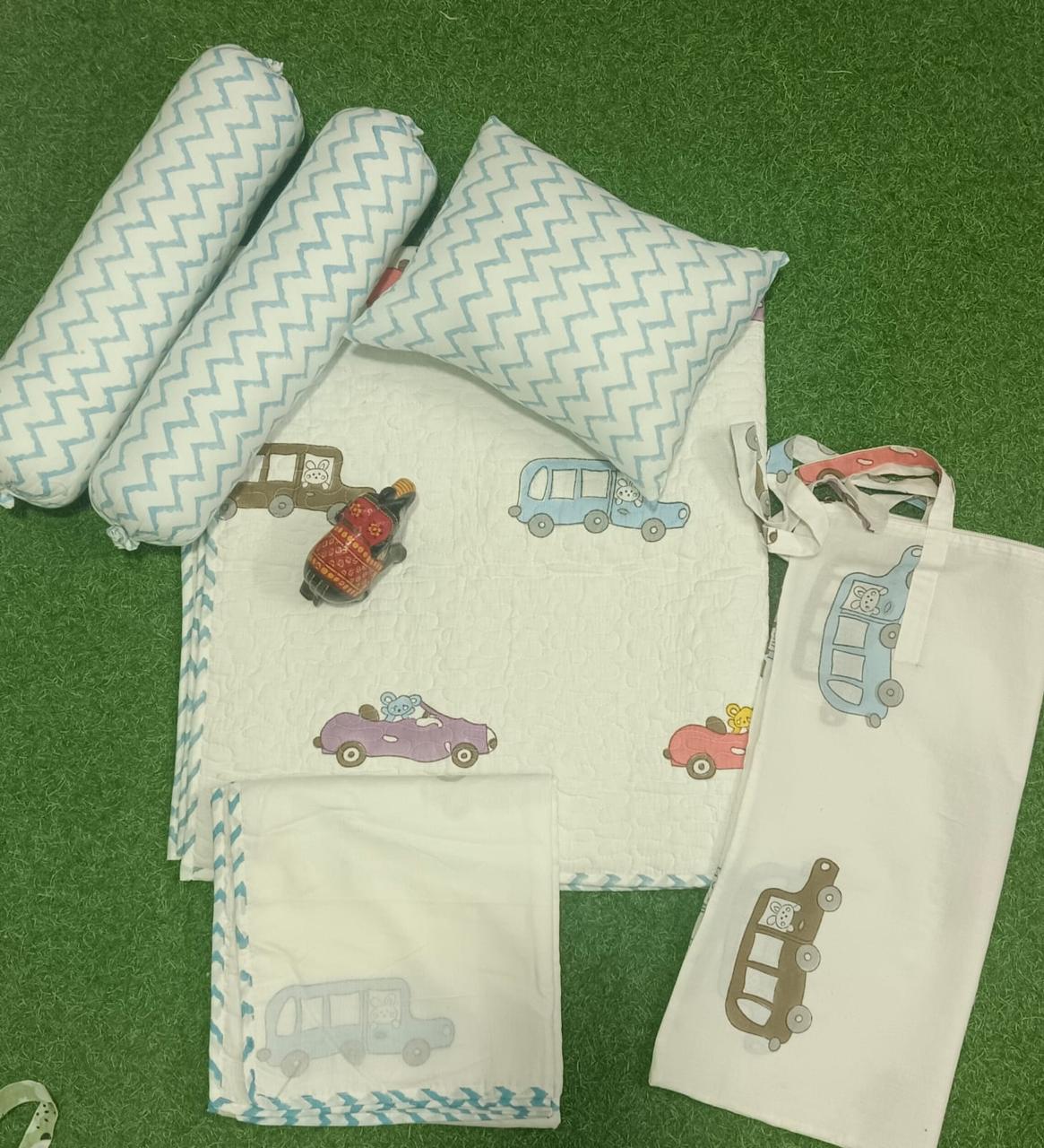 Handblock Printed Baby Bedding Set – Gentle, Handmade, Timeless