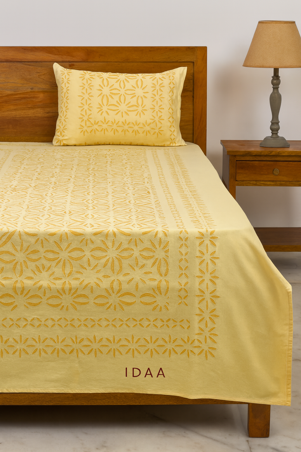 Barmeri Handcrafted Patchwork Bedsheet